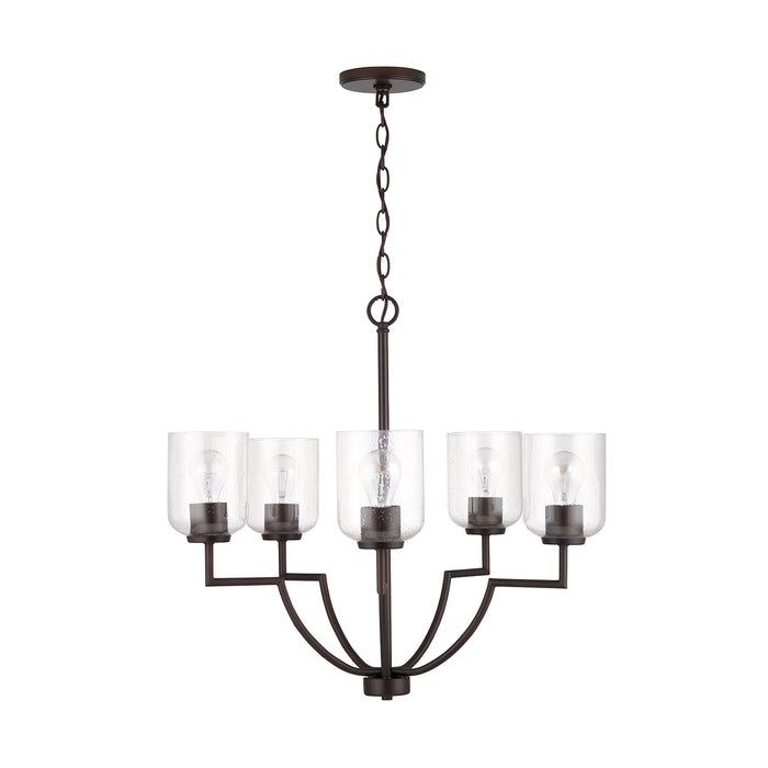 Capital Lighting - 439351BZ-500 - Five Light Chandelier - Carter - Bronze