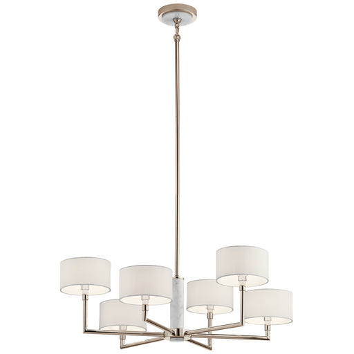 Kichler - 52052PN - Six Light Chandelier - Laurent - Polished Nickel