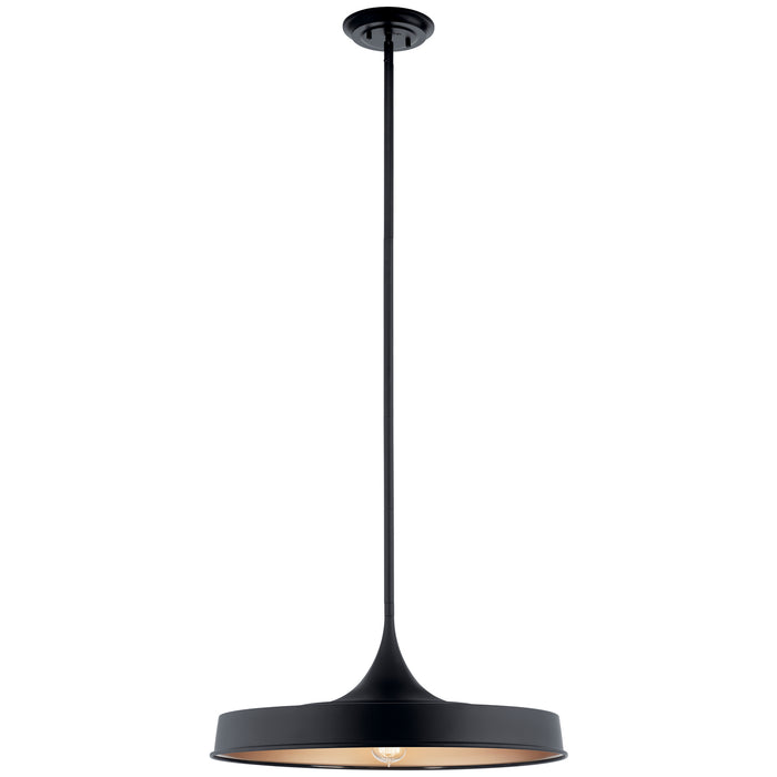 Kichler - 52096BK - One Light Pendant/Semi Flush Mount - Elias - Black