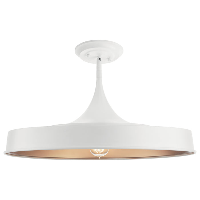 Kichler - 52096WH - One Light Pendant/Semi Flush Mount - Elias - White