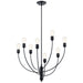 Kichler - 52255BK - Eight Light Chandelier - Hatton - Black