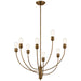 Kichler - 52255SB - Eight Light Chandelier - Hatton - Satin Bronze