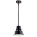 Kichler - 59003BK - One Light Outdoor Pendant - Lozano - Black