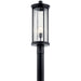 Kichler - 59025BK - One Light Outdoor Post Mount - Barras - Black