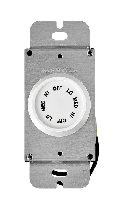 Hinkley - 980010FAW - Wall Contol - Wall Control 3 Spd Rotary - Appliance White