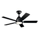 Kichler - 330090SBK - 44"Ceiling Fan - Arvada - Satin Black