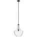 Kichler - 42046BK - One Light Pendant - Everly - Black