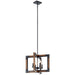 Kichler - 44046AUB - Four Light Chandelier/Semi Flush Mount - Marimount - Auburn Stained Finish