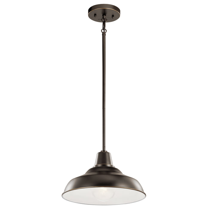 Kichler - 49992OZ - One Light Outdoor Pendant/Semi Flush Mount - Pier - Olde Bronze