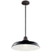 Kichler - 49993BK - One Light Outdoor Pendant/Semi Flush Mount - Pier - Black