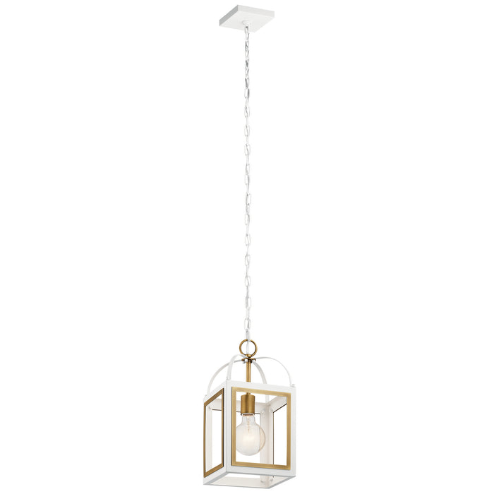 Kichler - 52030WHNBR - One Light Pendant - Vath - White