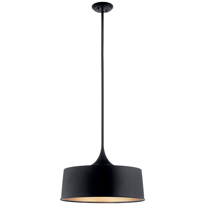 Kichler - 52097BK - One Light Pendant/Semi Flush Mount - Elias - Black