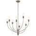 Kichler - 52255CLP - Eight Light Chandelier - Hatton - Classic Pewter