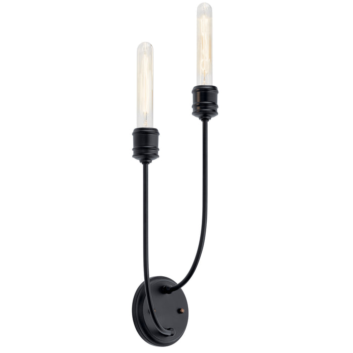 Kichler - 52259BK - Two Light Wall Sconce - Hatton - Black