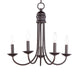 Maxim - 10345OI - Five Light Chandelier - Logan - Oil Rubbed Bronze