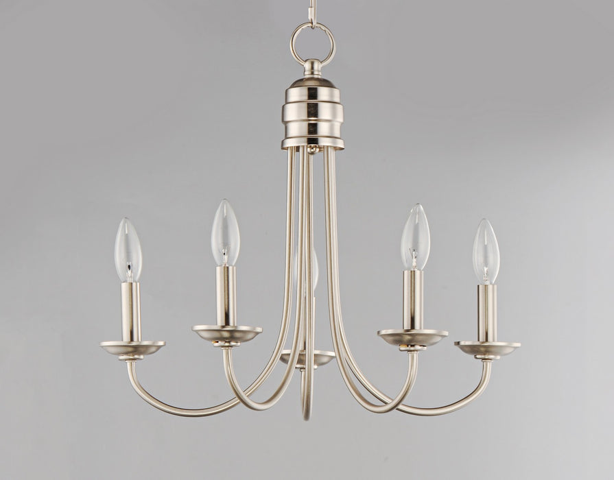 Maxim - 10345SN - Five Light Chandelier - Logan - Satin Nickel