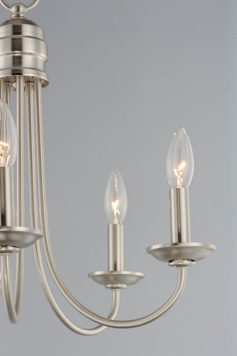 Maxim - 10345SN - Five Light Chandelier - Logan - Satin Nickel