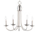 Maxim - 10345SN - Five Light Chandelier - Logan - Satin Nickel