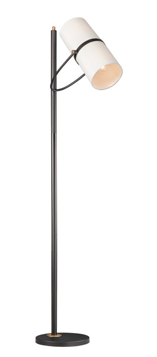 Maxim - 11104OFBZAB - Two Light Floor Lamp - Oscar - Bronze / Antique Brass