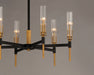 Maxim - 16125CLBKAB - LED Chandelier - Flambeau - Black / Antique Brass