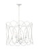 Maxim - 27594WWT - Four Light Chandelier - Trellis - Weathered White