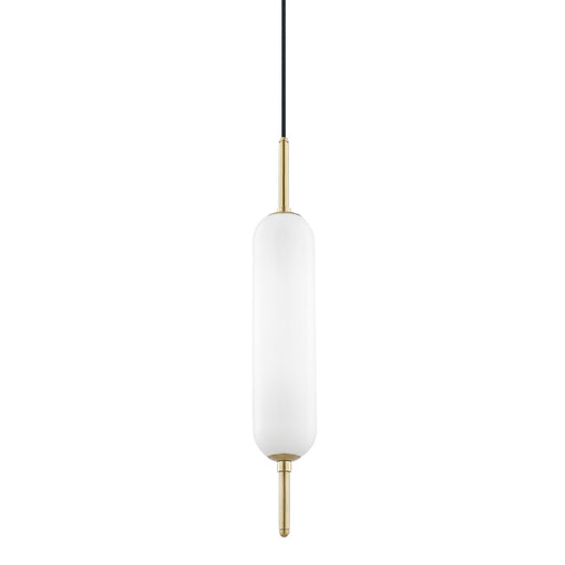 Mitzi - H373701-AGB - One Light Pendant - Miley - Aged Brass