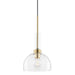 Mitzi - H384701-AGB - One Light Pendant - Tabitha - Aged Brass