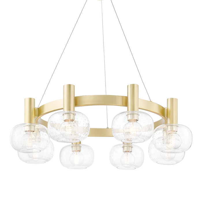 Mitzi - H403808-AGB - Eight Light Chandelier - Harlow - Aged Brass