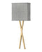 Hinkley - 41101HB - LED Wall Sconce - Axis Heathered Gray - Heritage Brass