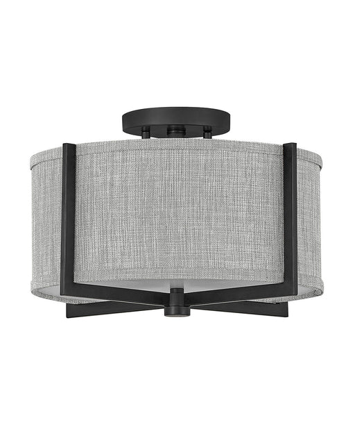 Hinkley - 41705BK - LED Semi-Flush Mount - Axis Heathered Gray - Black