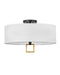 Hinkley - 41808BK - LED Foyer Pendant - Link Off White - Black