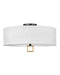 Hinkley - 41810BK - LED Foyer Pendant - Link Off White - Black