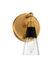 Kalco - 513131BNB - One Light Bath - Ponti - Matte Black w New Brass