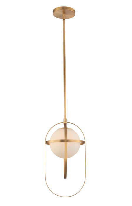 Kalco - 513311NB - One Light Mini Pendant - Lennox - New Brass