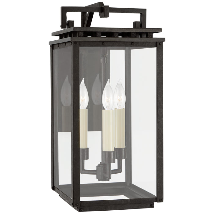 Visual Comfort Signature - CHO 2611AI-CG - Three Light Wall Lantern - Cheshire - Aged Iron