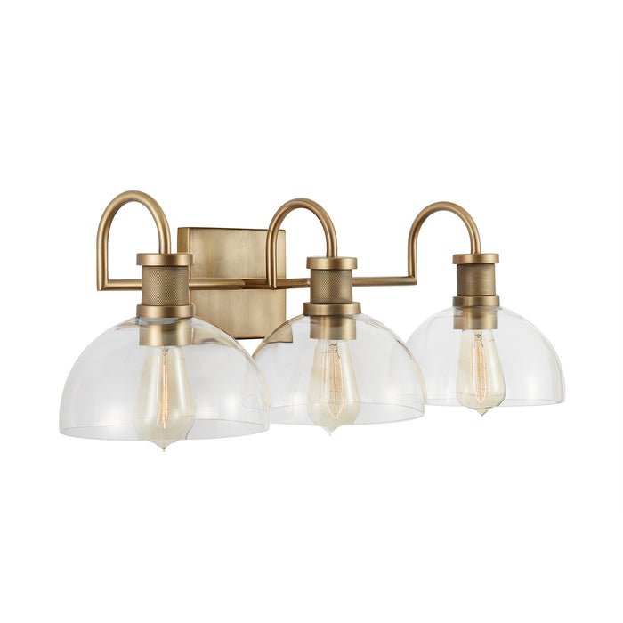 Capital Lighting - 139133AD-497 - Three Light Vanity - Cassidy - Aged Brass