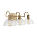 Capital Lighting - 139133AD-497 - Three Light Vanity - Cassidy - Aged Brass