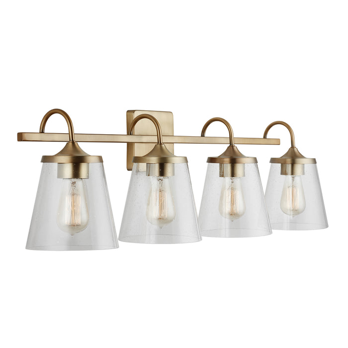 Capital Lighting - 139142AD-496 - Four Light Vanity - Jayne - Aged Brass