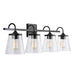 Capital Lighting - 139142MB-496 - Four Light Vanity - Jayne - Matte Black