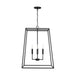 Capital Lighting - 337341BI - Four Light Pendant - Clint - Black Iron