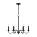 Capital Lighting - 437261BI - Six Light Chandelier - Vincent - Black Iron