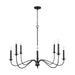 Capital Lighting - 437281BI - Eight Light Chandelier - Vincent - Black Iron