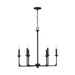 Capital Lighting - 437361BI - Six Light Chandelier - Clint - Black Iron