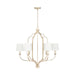 Capital Lighting - 438761WG-698 - Six Light Chandelier - Ophelia - Winter Gold