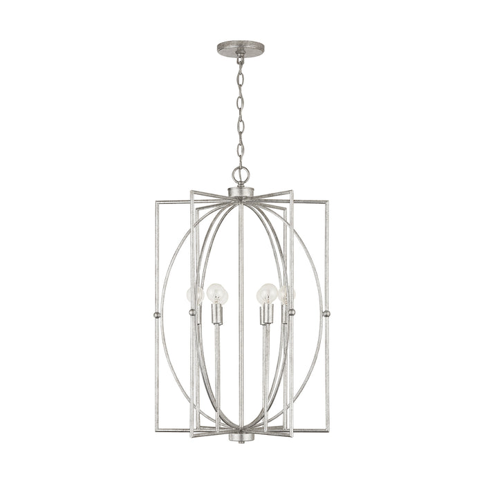 Capital Lighting - 537961AS - Six Light Foyer Pendant - Oran - Antique Silver