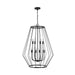 Capital Lighting - 538881MB - Eight Light Foyer Pendant - Corey - Matte Black