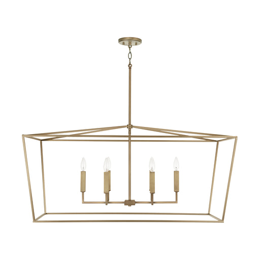 Capital Lighting - 837661AD - Six Light Island Pendant - Thea - Aged Brass