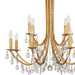 Crystorama - 8829-GA-CL-MWP - 12 Light Chandelier - Bridgehampton - Antique Gold