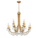 Crystorama - 8829-GA-CL-MWP - 12 Light Chandelier - Bridgehampton - Antique Gold