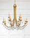 Crystorama - 8829-GA-CL-MWP - 12 Light Chandelier - Bridgehampton - Antique Gold